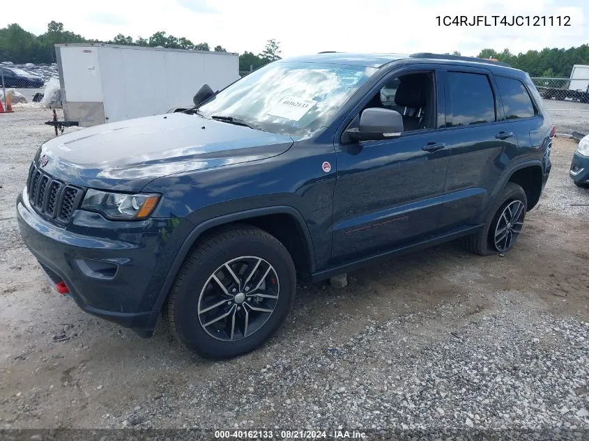 1C4RJFLT4JC121112 2018 Jeep Grand Cherokee Trailhawk 4X4