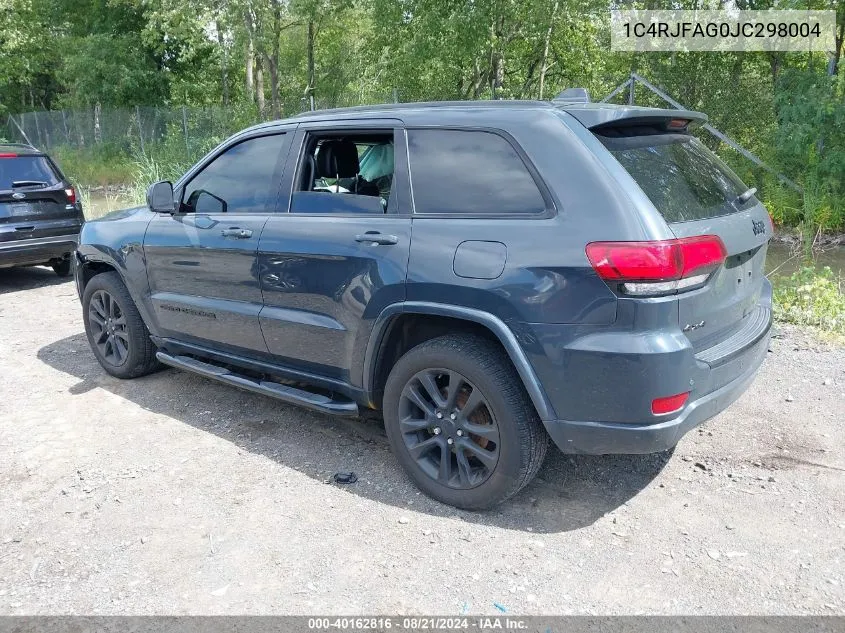 1C4RJFAG0JC298004 2018 Jeep Grand Cherokee Altitude 4X4