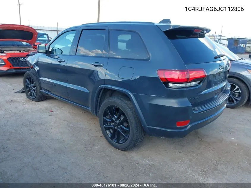 1C4RJFAG6JC112806 2018 Jeep Grand Cherokee Altitude 4X4