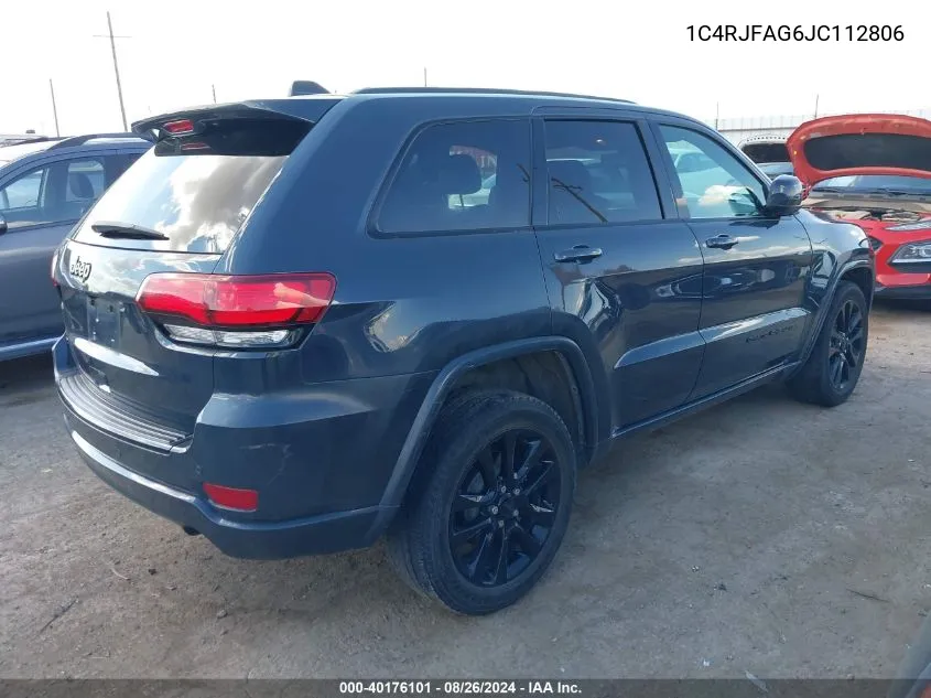 1C4RJFAG6JC112806 2018 Jeep Grand Cherokee Altitude 4X4