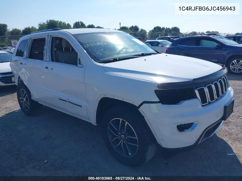 2018 Jeep Grand Cherokee Limited 4X4 VIN: 1C4RJFBG6JC456943 Lot: 40183865