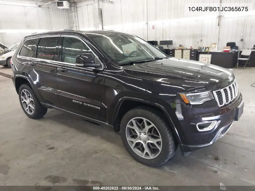 2018 Jeep Grand Cherokee Sterling Edition 4X4 VIN: 1C4RJFBG1JC365675 Lot: 40202822