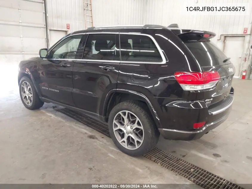 2018 Jeep Grand Cherokee Sterling Edition 4X4 VIN: 1C4RJFBG1JC365675 Lot: 40202822