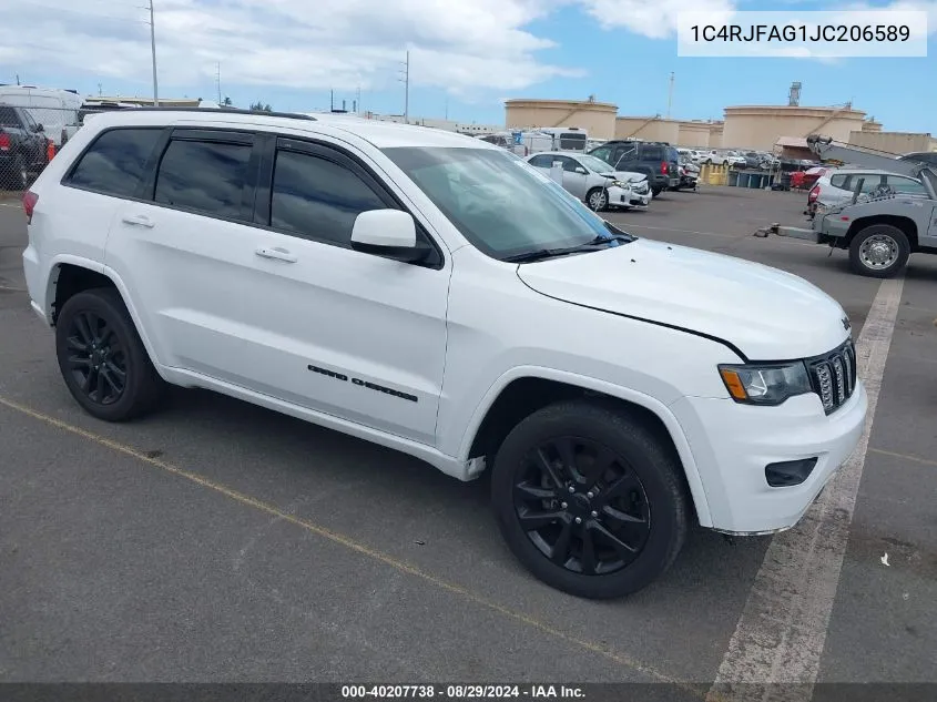 1C4RJFAG1JC206589 2018 Jeep Grand Cherokee Altitude 4X4