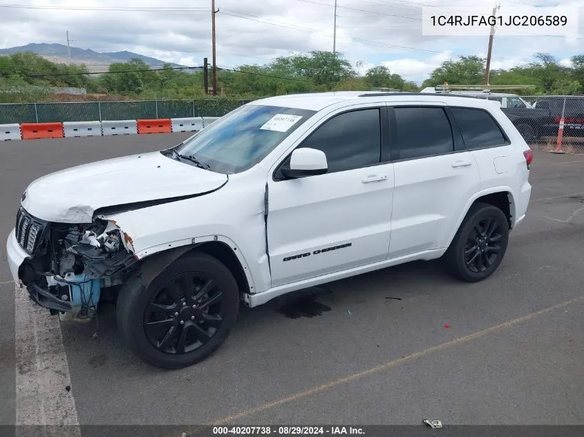 2018 Jeep Grand Cherokee Altitude 4X4 VIN: 1C4RJFAG1JC206589 Lot: 40207738