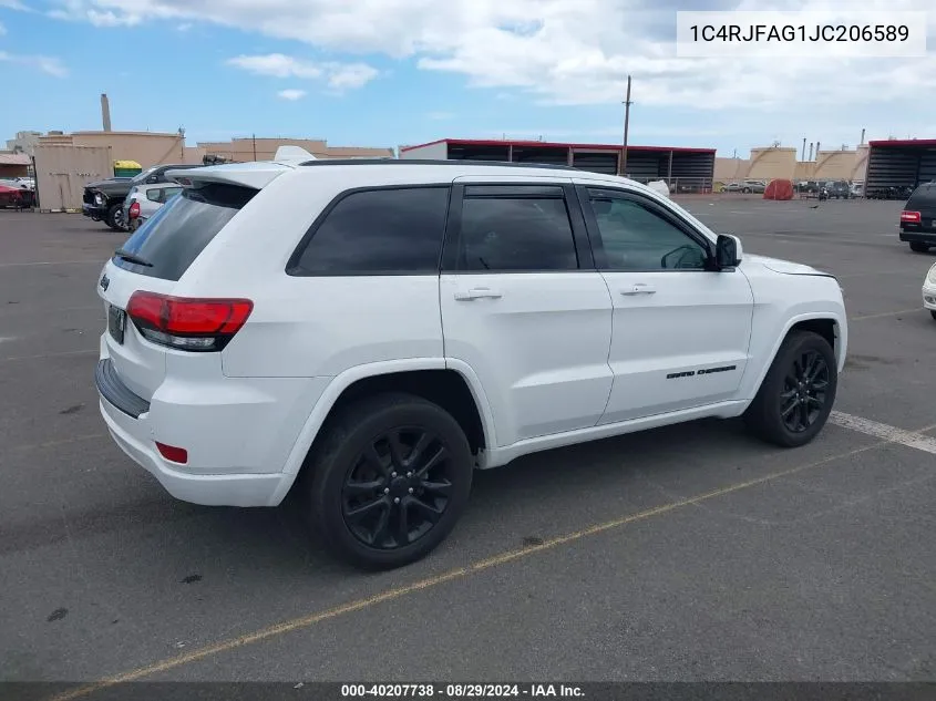 1C4RJFAG1JC206589 2018 Jeep Grand Cherokee Altitude 4X4