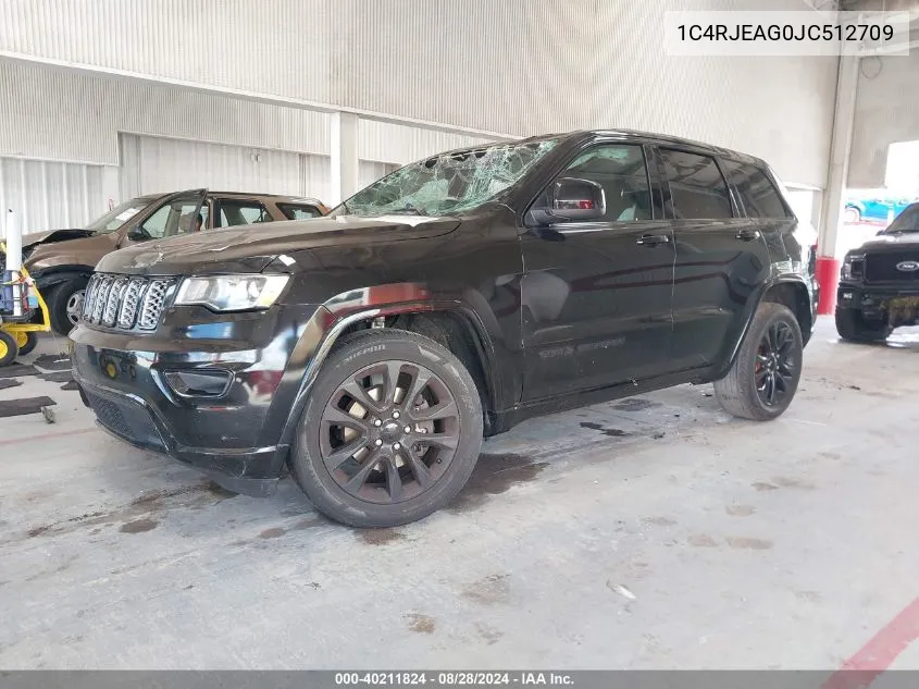 2018 Jeep Grand Cherokee Altitude 4X2 VIN: 1C4RJEAG0JC512709 Lot: 40211824