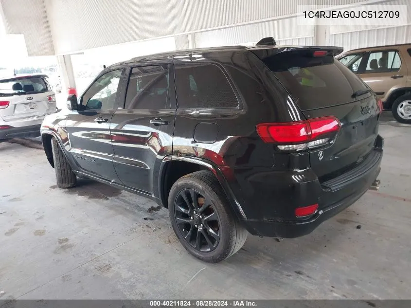 2018 Jeep Grand Cherokee Altitude 4X2 VIN: 1C4RJEAG0JC512709 Lot: 40211824