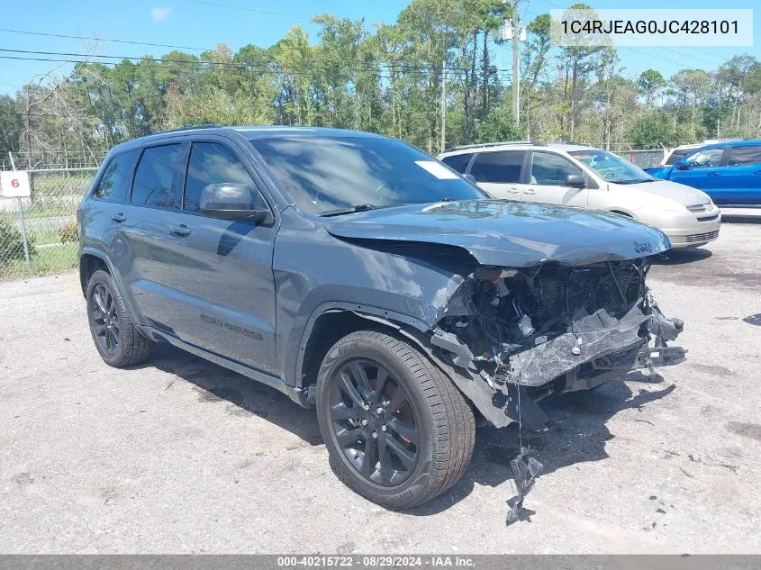 2018 Jeep Grand Cherokee Altitude 4X2 VIN: 1C4RJEAG0JC428101 Lot: 40215722