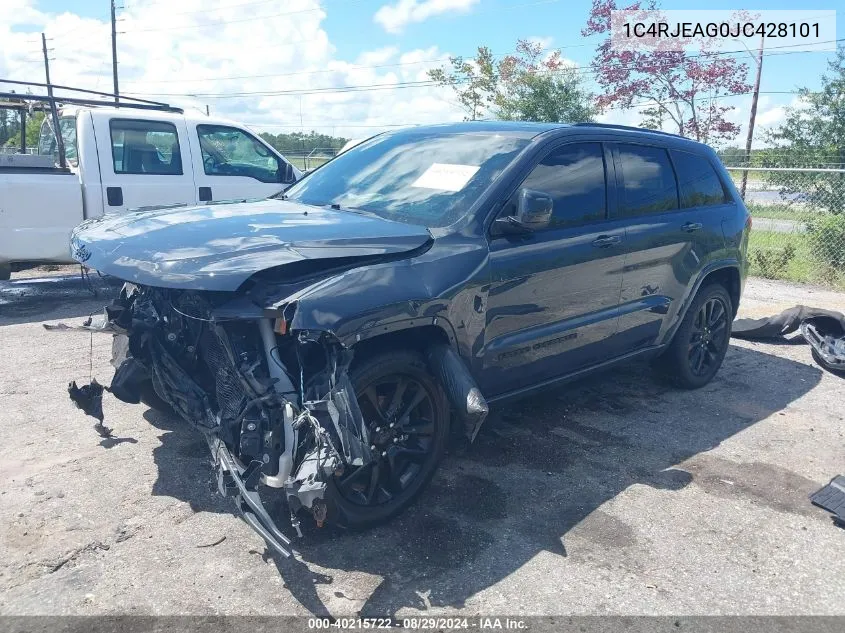 2018 Jeep Grand Cherokee Altitude 4X2 VIN: 1C4RJEAG0JC428101 Lot: 40215722