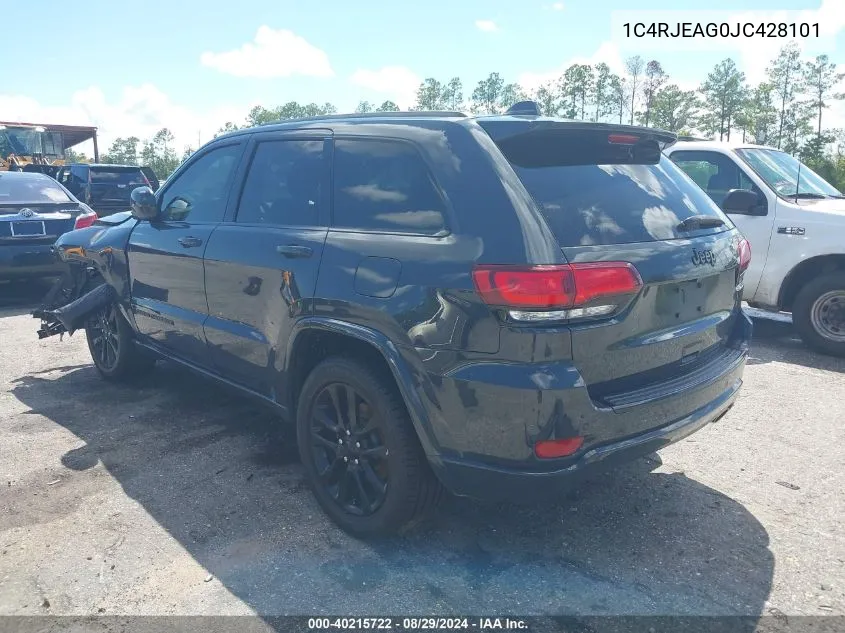 2018 Jeep Grand Cherokee Altitude 4X2 VIN: 1C4RJEAG0JC428101 Lot: 40215722