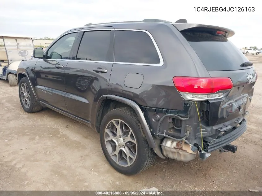 2018 Jeep Grand Cherokee Limited VIN: 1C4RJEBG4JC126163 Lot: 40216885