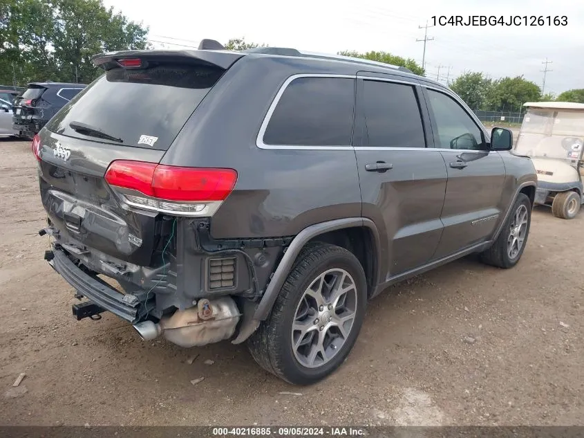 2018 Jeep Grand Cherokee Limited VIN: 1C4RJEBG4JC126163 Lot: 40216885