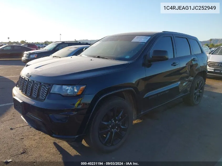 2018 Jeep Grand Cherokee Altitude 4X2 VIN: 1C4RJEAG1JC252949 Lot: 40231194