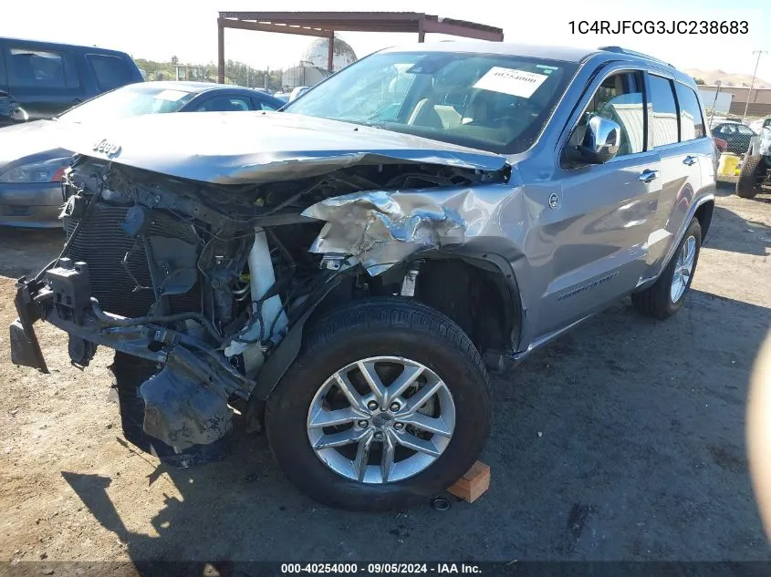 1C4RJFCG3JC238683 2018 Jeep Grand Cherokee Overland