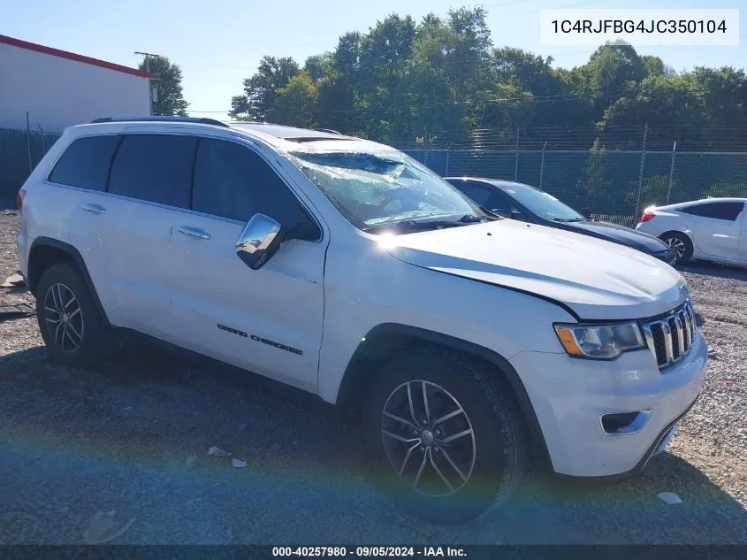 1C4RJFBG4JC350104 2018 Jeep Grand Cherokee Limited