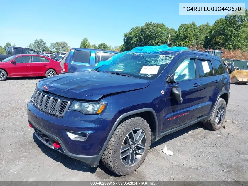 1C4RJFLG0JC443670 2018 Jeep Grand Cherokee Trailhawk