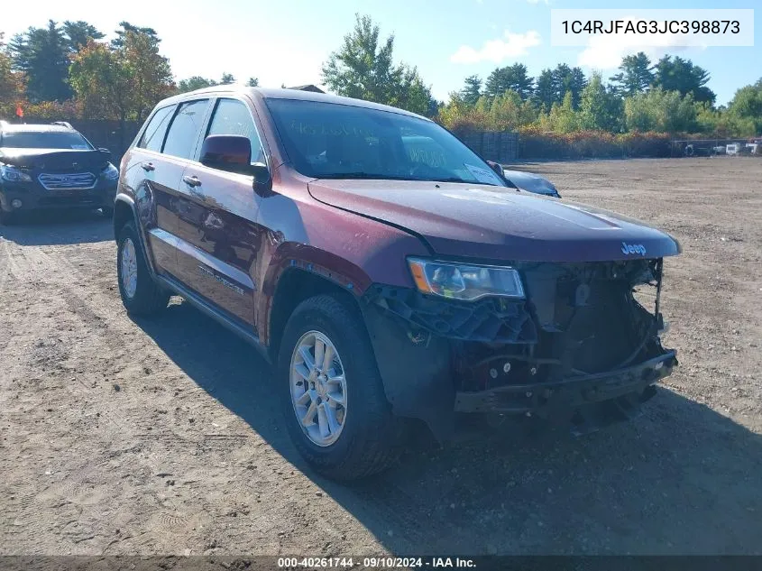 2018 Jeep Grand Cherokee Laredo 4X4 VIN: 1C4RJFAG3JC398873 Lot: 40261744