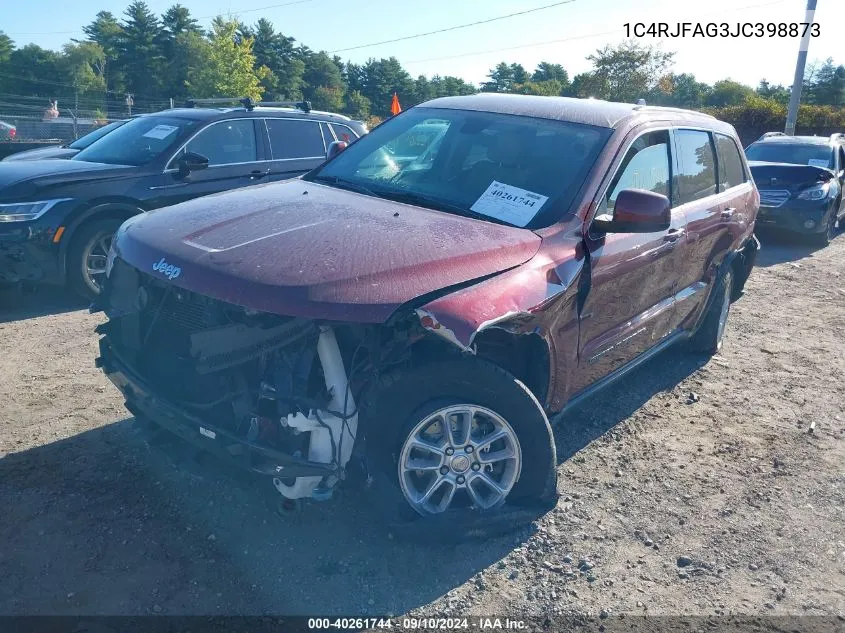 2018 Jeep Grand Cherokee Laredo 4X4 VIN: 1C4RJFAG3JC398873 Lot: 40261744