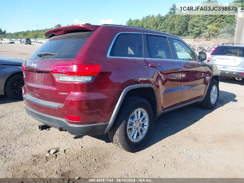 2018 Jeep Grand Cherokee Laredo 4X4 VIN: 1C4RJFAG3JC398873 Lot: 40261744