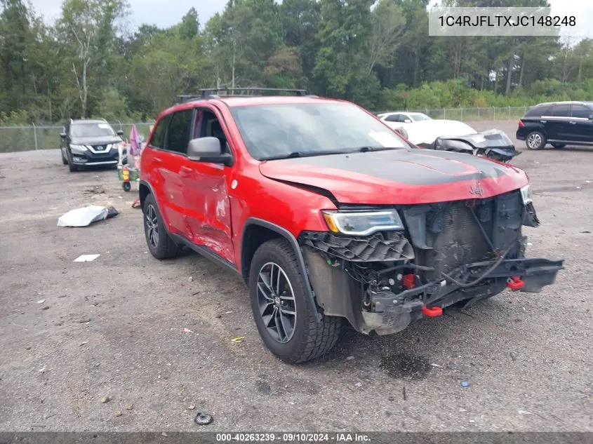 2018 Jeep Grand Cherokee Trailhawk 4X4 VIN: 1C4RJFLTXJC148248 Lot: 40263239