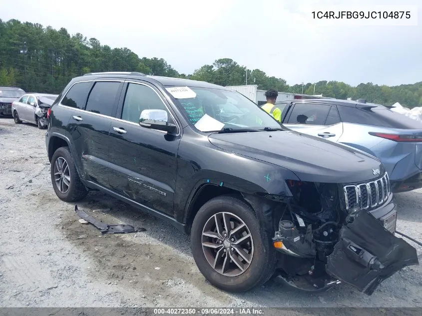 2018 Jeep Grand Cherokee Limited 4X4 VIN: 1C4RJFBG9JC104875 Lot: 40272350