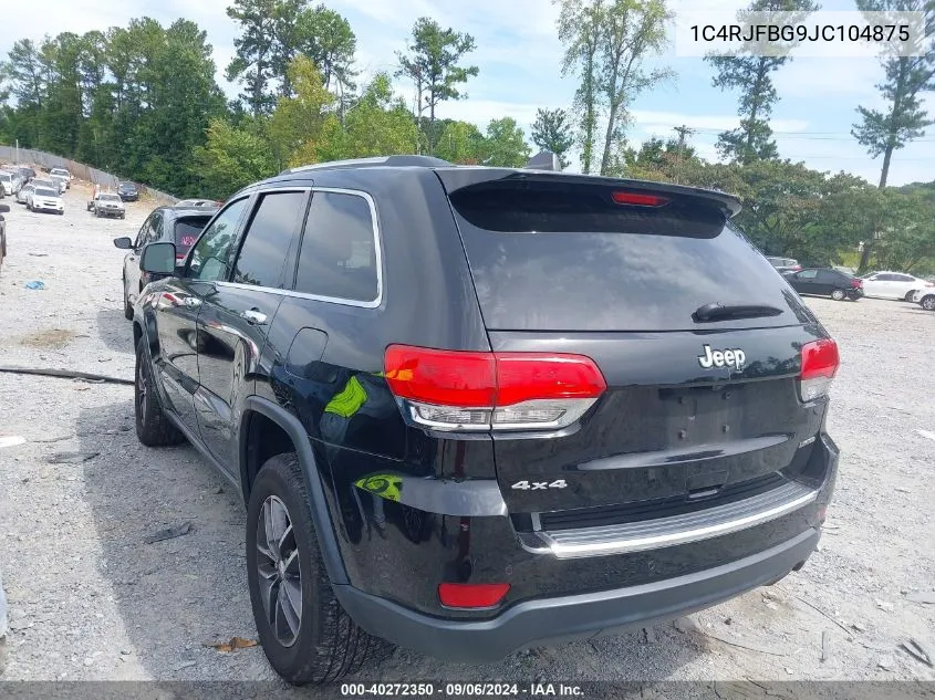 2018 Jeep Grand Cherokee Limited 4X4 VIN: 1C4RJFBG9JC104875 Lot: 40272350