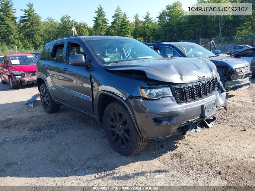 2018 Jeep Grand Cherokee Laredo VIN: 1C4RJFAG5JC492107 Lot: 40273216