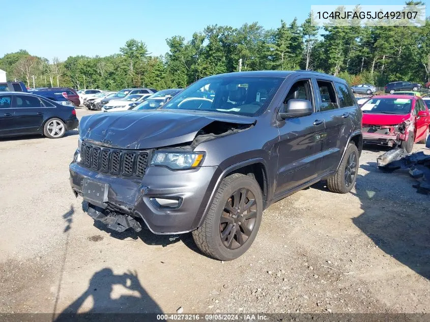 2018 Jeep Grand Cherokee Laredo VIN: 1C4RJFAG5JC492107 Lot: 40273216