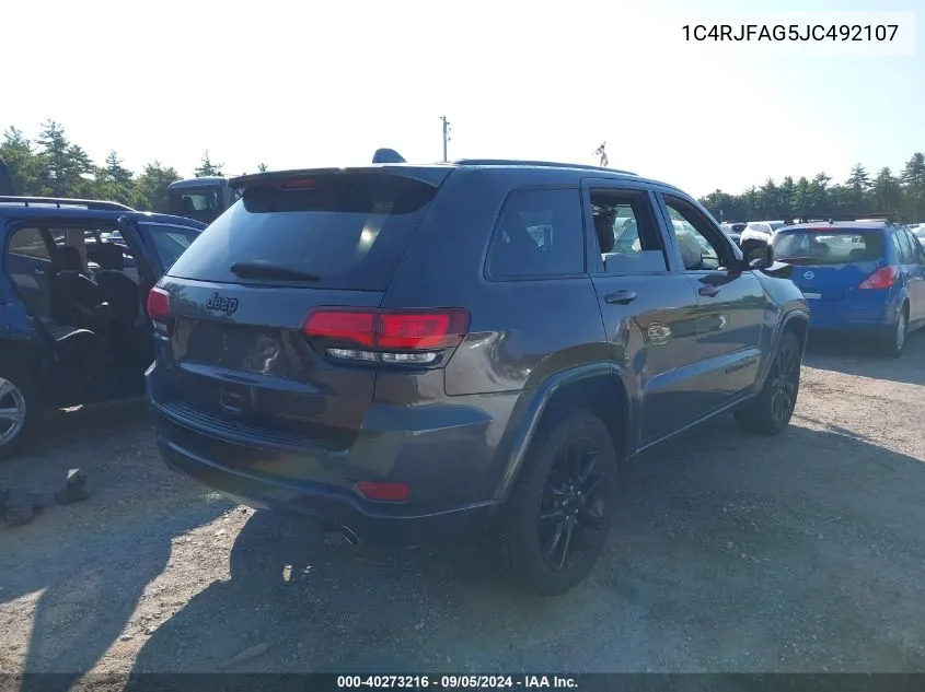 1C4RJFAG5JC492107 2018 Jeep Grand Cherokee Laredo