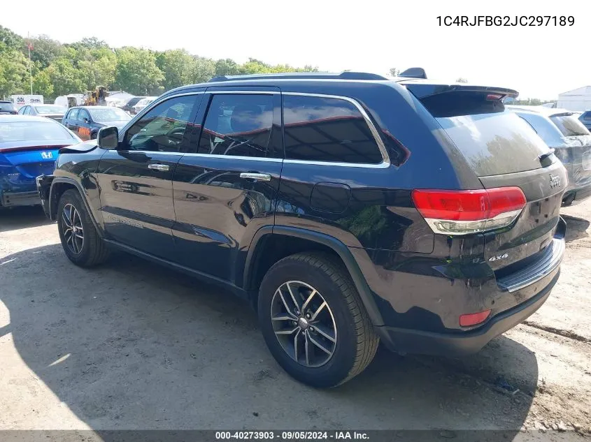 1C4RJFBG2JC297189 2018 Jeep Grand Cherokee Limited