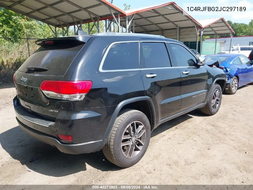 1C4RJFBG2JC297189 2018 Jeep Grand Cherokee Limited