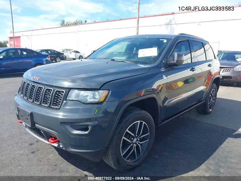 2018 Jeep Grand Cherokee Trailhawk 4X4 VIN: 1C4RJFLG3JC333583 Lot: 40277022