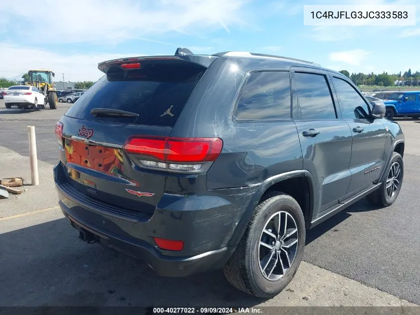 2018 Jeep Grand Cherokee Trailhawk 4X4 VIN: 1C4RJFLG3JC333583 Lot: 40277022