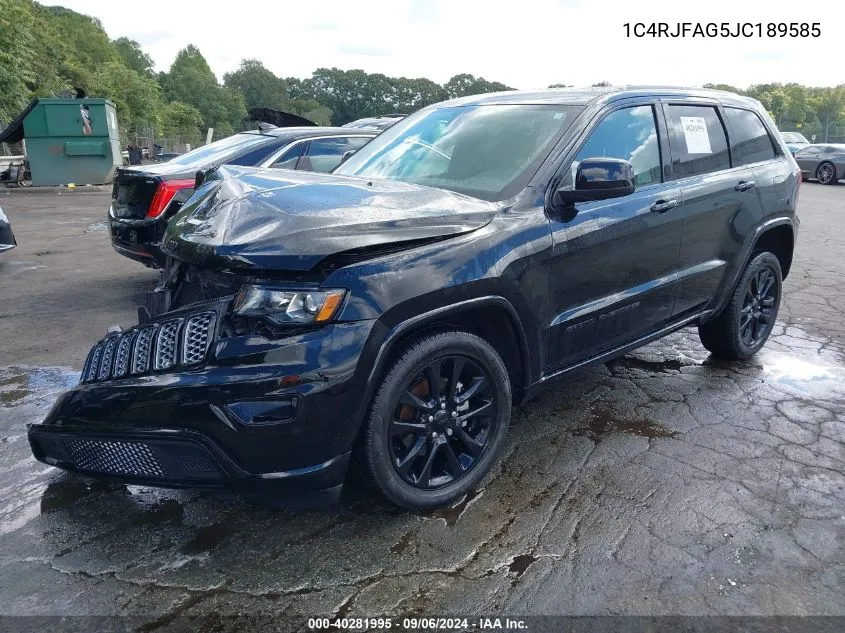 1C4RJFAG5JC189585 2018 Jeep Grand Cherokee Altitude 4X4