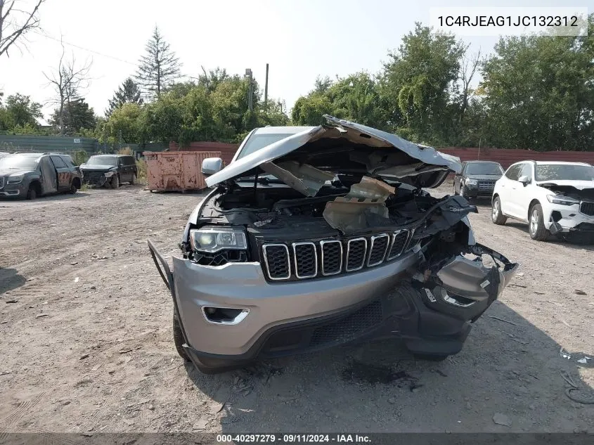 2018 Jeep Grand Cherokee Laredo 4X2 VIN: 1C4RJEAG1JC132312 Lot: 40297279