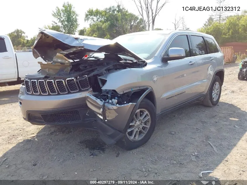 2018 Jeep Grand Cherokee Laredo 4X2 VIN: 1C4RJEAG1JC132312 Lot: 40297279