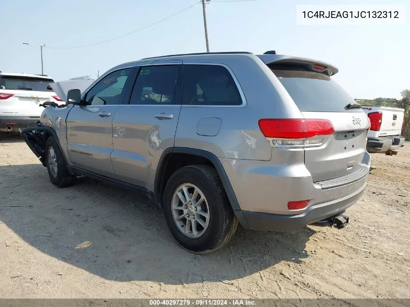 2018 Jeep Grand Cherokee Laredo 4X2 VIN: 1C4RJEAG1JC132312 Lot: 40297279