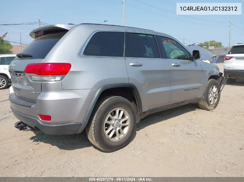 1C4RJEAG1JC132312 2018 Jeep Grand Cherokee Laredo 4X2