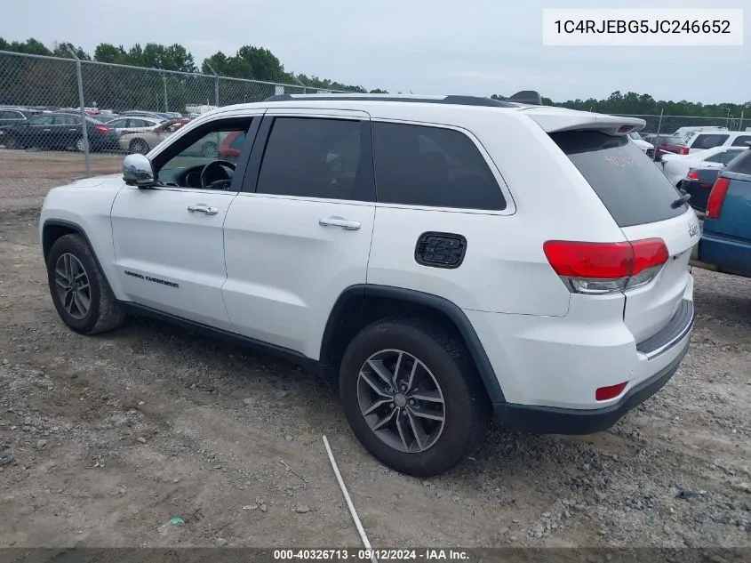 1C4RJEBG5JC246652 2018 Jeep Grand Cherokee Limited