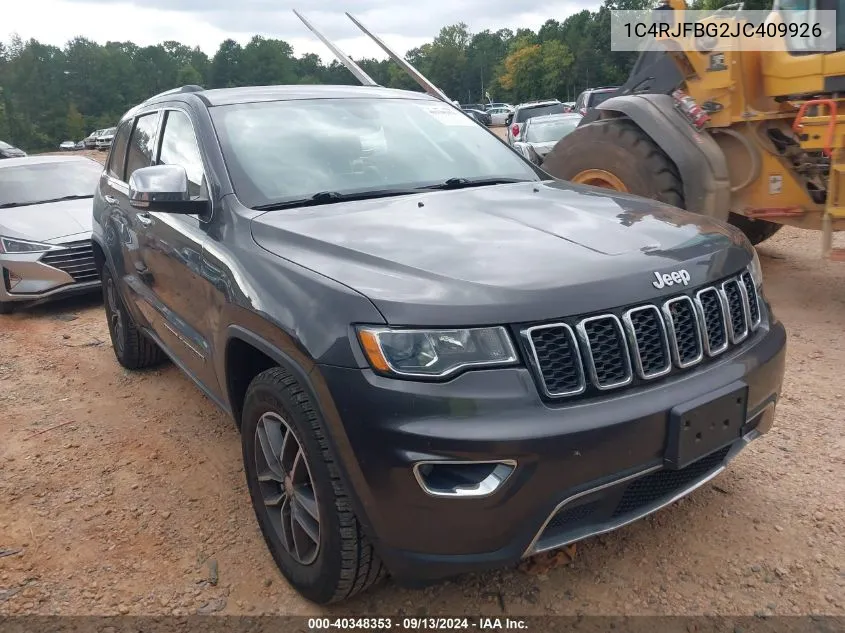 1C4RJFBG2JC409926 2018 Jeep Grand Cherokee Limited 4X4