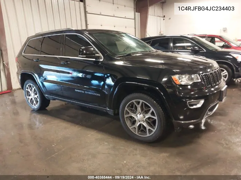 1C4RJFBG4JC234403 2018 Jeep Grand Cherokee Sterling Edition 4X4