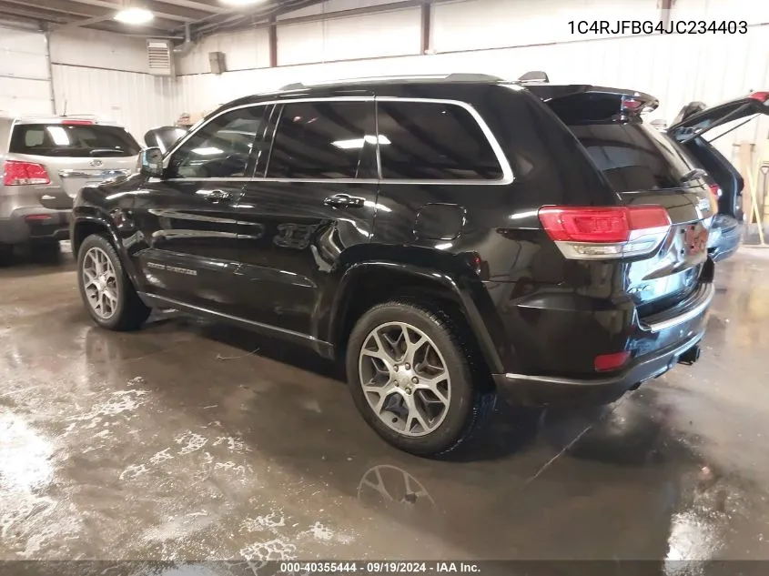 1C4RJFBG4JC234403 2018 Jeep Grand Cherokee Sterling Edition 4X4