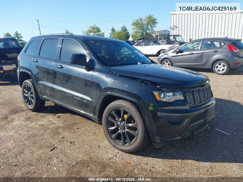 2018 Jeep Grand Cherokee Altitude 4X2 VIN: 1C4RJEAG6JC429169 Lot: 40366410