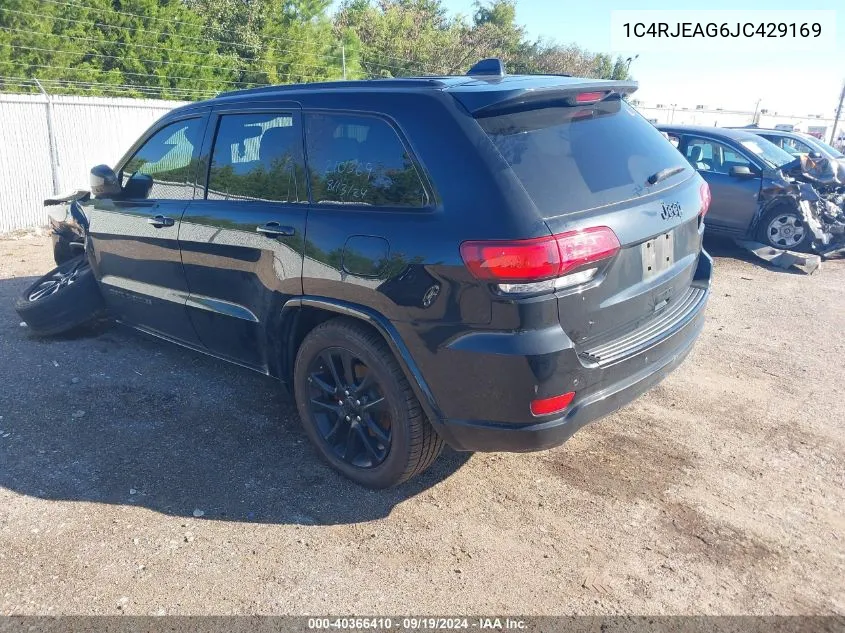 1C4RJEAG6JC429169 2018 Jeep Grand Cherokee Altitude 4X2