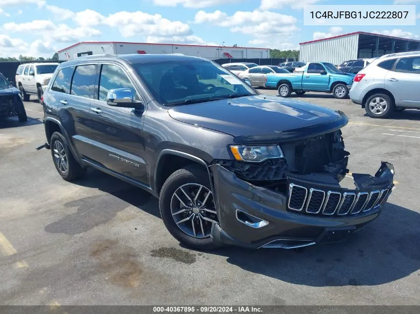 1C4RJFBG1JC222807 2018 Jeep Grand Cherokee Limited 4X4