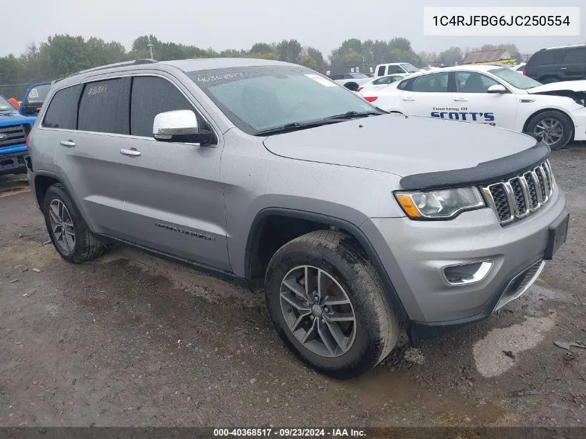 1C4RJFBG6JC250554 2018 Jeep Grand Cherokee Limited 4X4