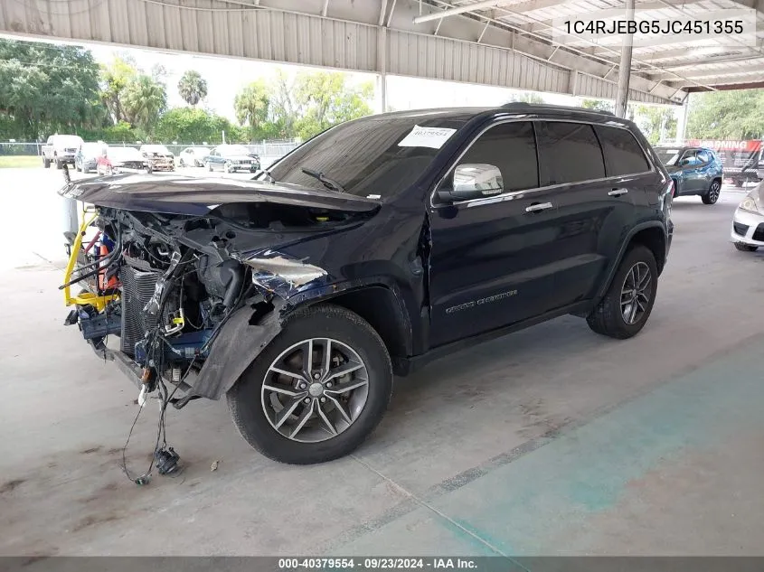 1C4RJEBG5JC451355 2018 Jeep Grand Cherokee Limited