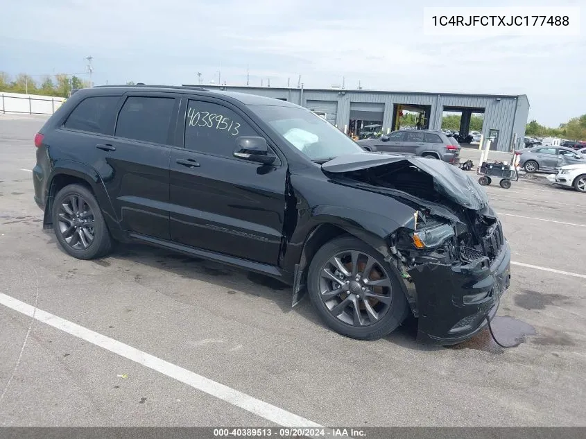 2018 Jeep Grand Cherokee High Altitude 4X4 VIN: 1C4RJFCTXJC177488 Lot: 40389513