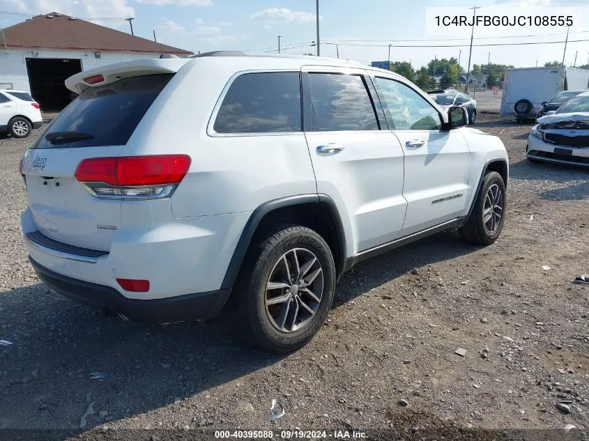 1C4RJFBG0JC108555 2018 Jeep Grand Cherokee Limited 4X4